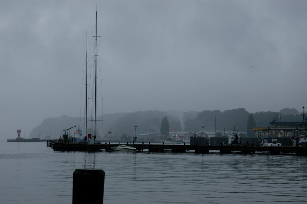 Sassnitz Harbor in the rain