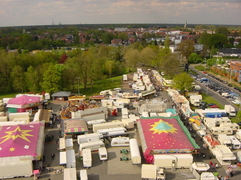 Kirmes am alten Hafen Lingen Emsland Niedersachsen 2008