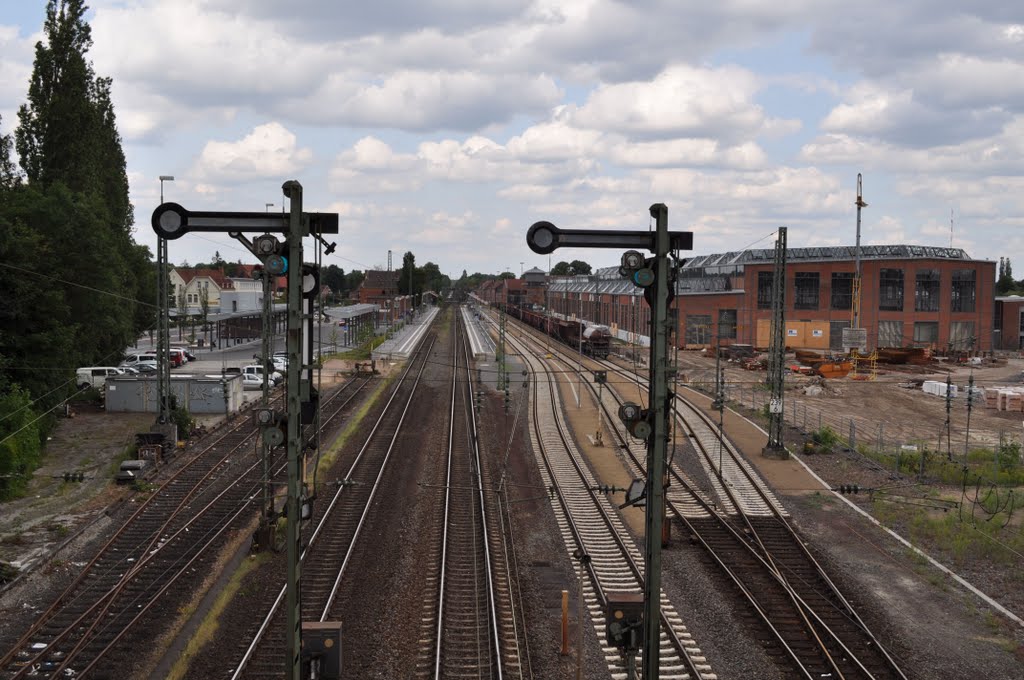 Bahnhof Lingen / Ems Blickrichtung Emden