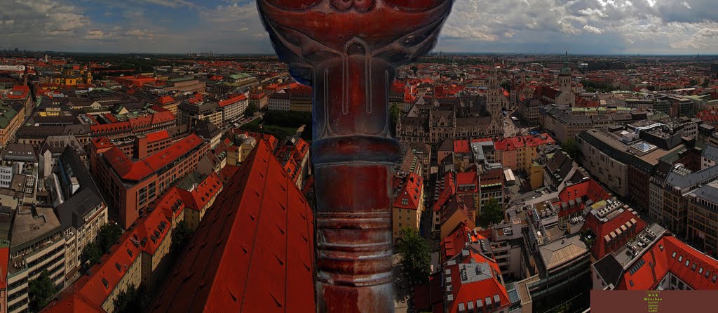 GER Muenchen from Dom (Suedturm) Panorama by KWOT