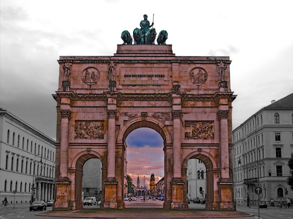München, das  Siegestor.
