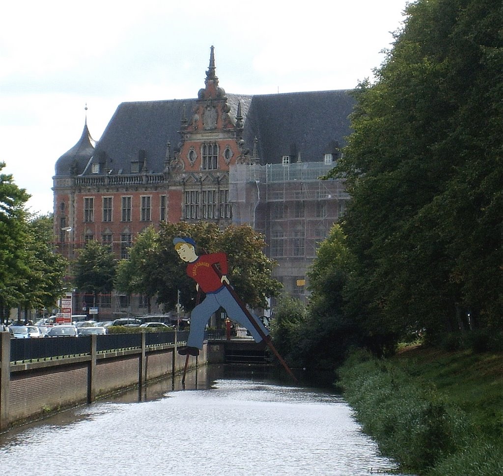 Der Draufgänger , Schritt über den Stau und alte Hauptpost / The daredevil, step about the Stau and old main post