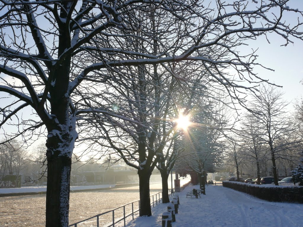 Winterly sun and shade