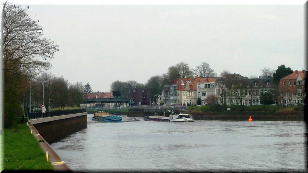 Begegnung an der Cäcilienbrücke