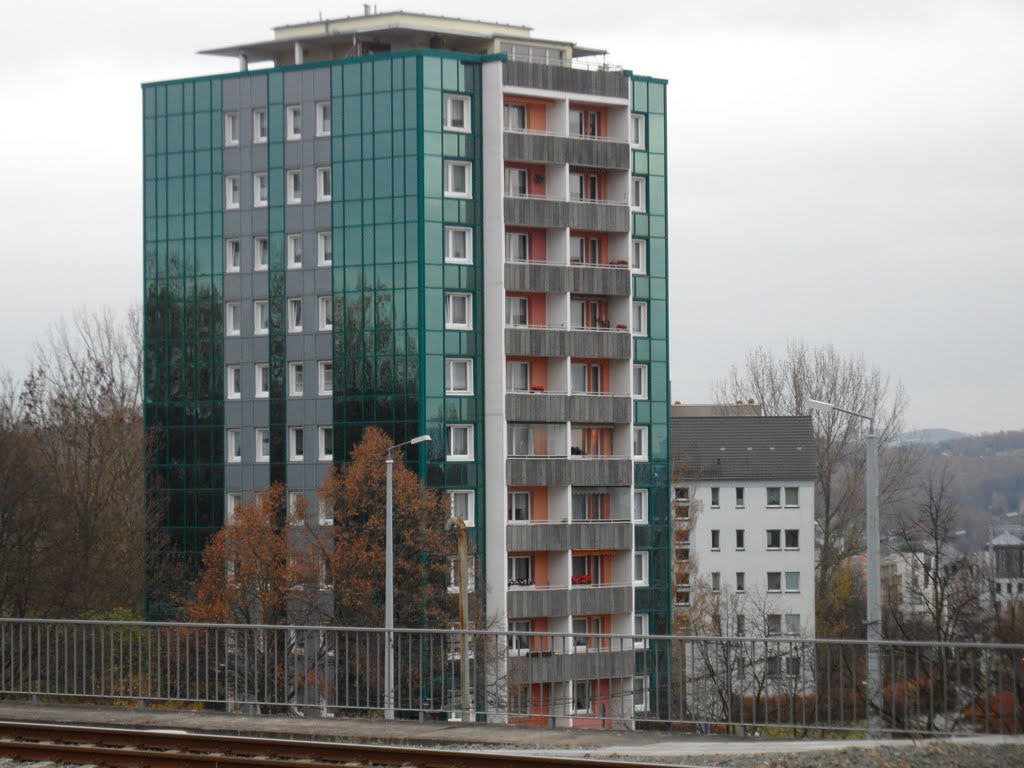 Hochhaus am Oberen Bahnhof in Plauen