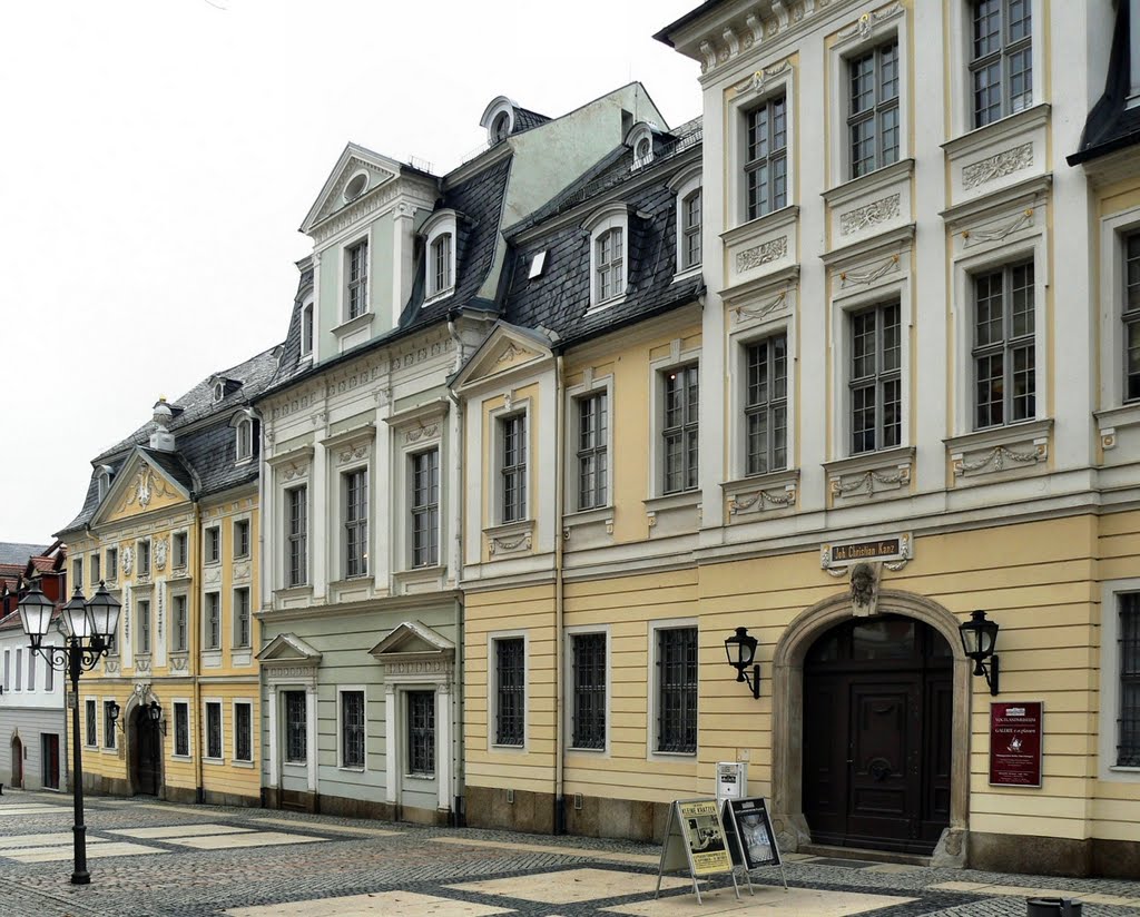 Plauen - Die denkmalgeschützten Häuser in der Nobelstr. 9, 11 und 13 beheimaten heute das Vogtlandmuseum Plauen