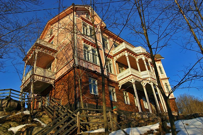 One of the villas around Töölönlahti