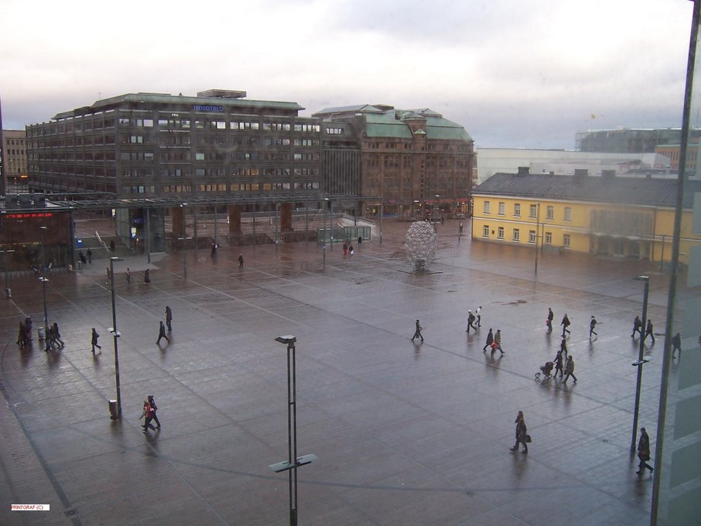 view from Scandic Simonkenttä Hotel