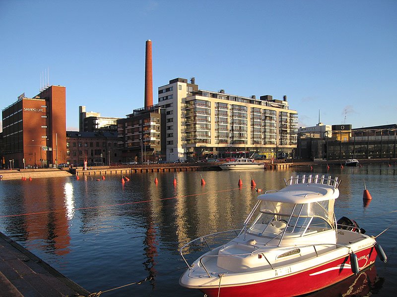 Helsinki. Hietalahti bay. Sinebrykoff block, former brewery