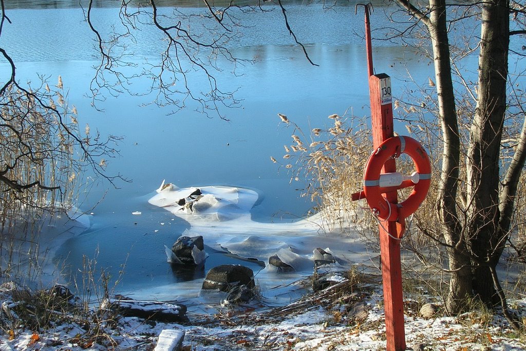November ice at Töölönlahti