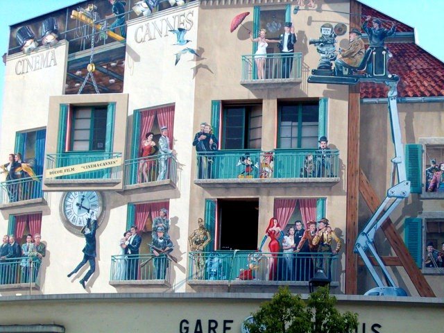 "Cinema Cannes" Graffiti Style Canne, France