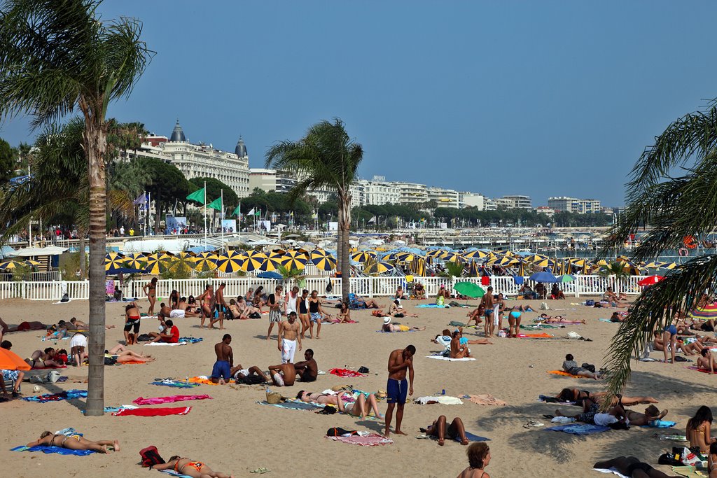 Cannes. Plage de la Croisette
