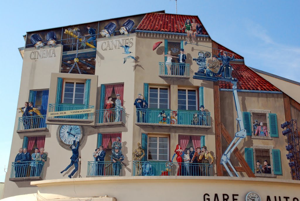 CANNES - wall painting art