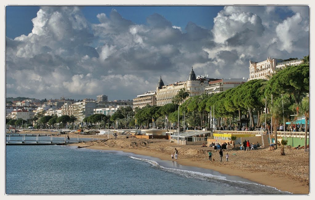 La Croisette à Cannes (voir la description).