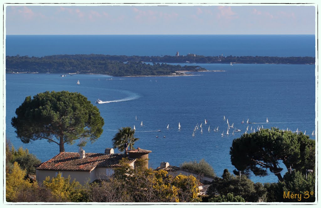 On Va Sortir ... à la Croix des Gardes - 2   ( lîle Sainte Marguerite et lîle Saint Honorat avec le monastère)