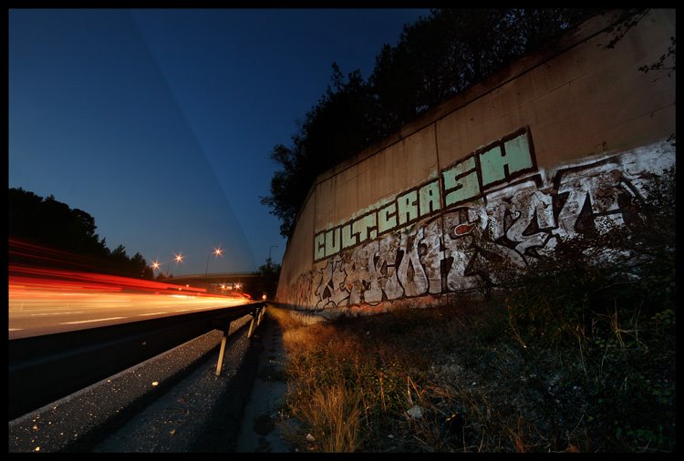 Graffiti en bord dautoroute