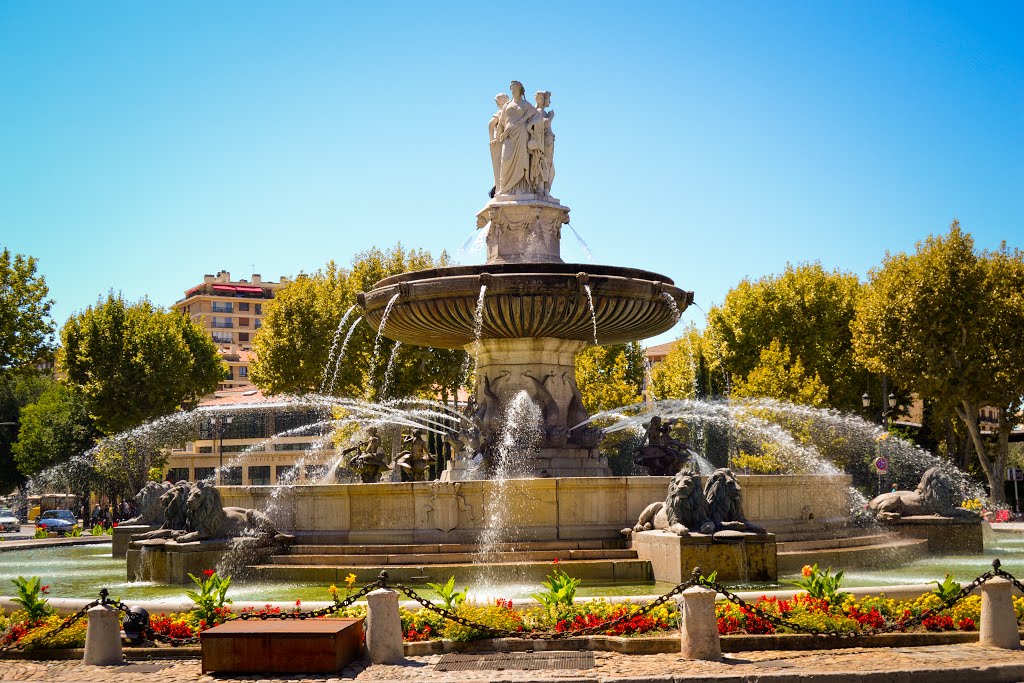 Fuente de la Rotonda o de las Tres Gracias. **Aix-en-Provence**