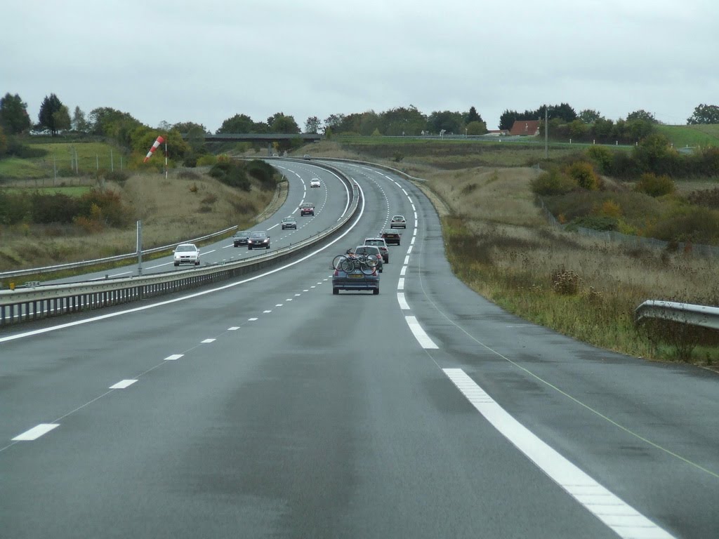 Autoroute A71 non loin de Saint-Amand-Montrond