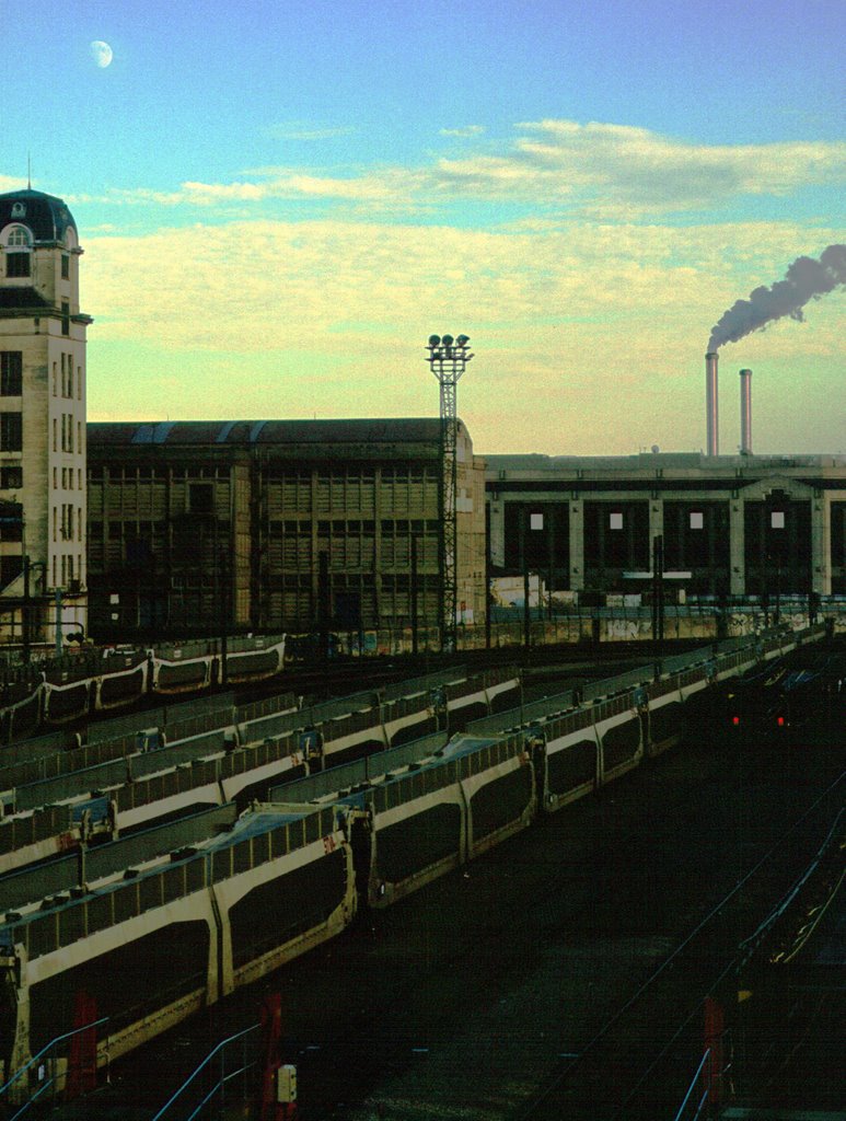 Trenes al atardecer (rue de Tolbiac)