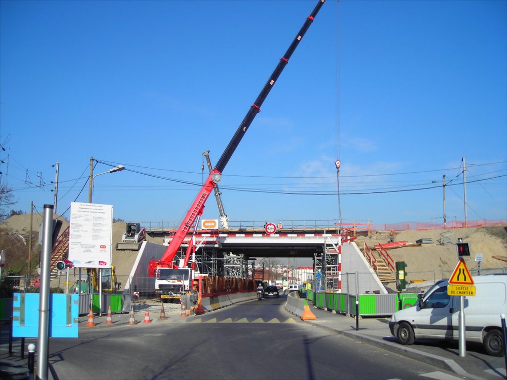 CHAMPIGNY S/MARNE - Travaux du nouveau pont SNCF