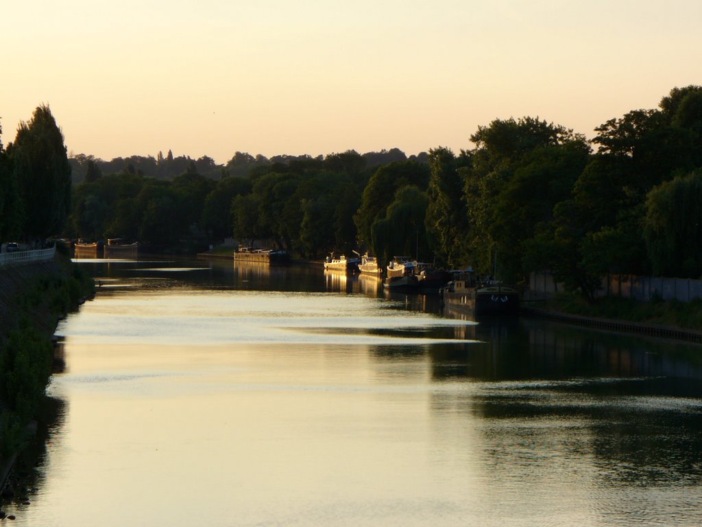 Vue nord sur passerelle Créteil-St Maur