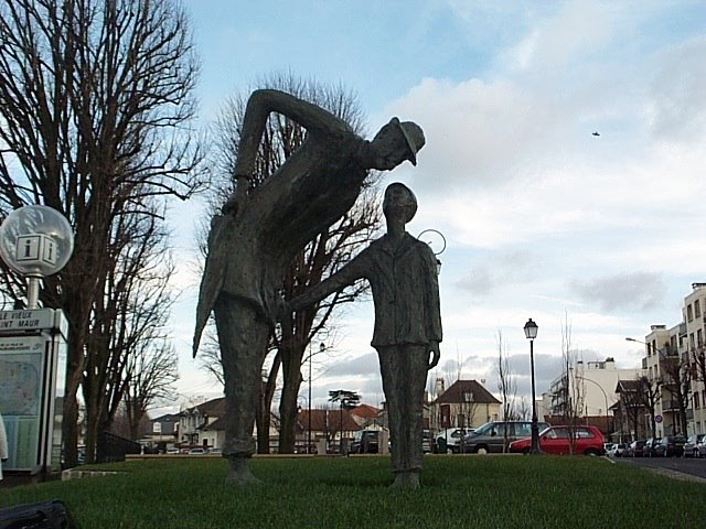 Saint-Maur, statue de Jacques Tati