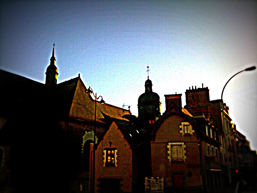 Le Bas des Lices - Au lever du soleil - Rennes.