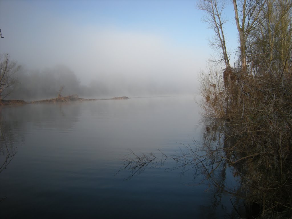Montrond les Bains la Loire au petit matin