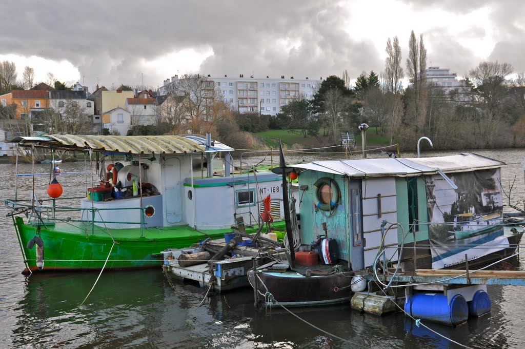 petits bateaux sur lErdre à Nantes