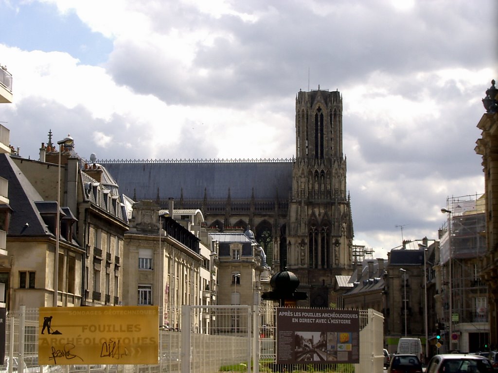 Reims - Cours Langlet (cours dun canal ancien)