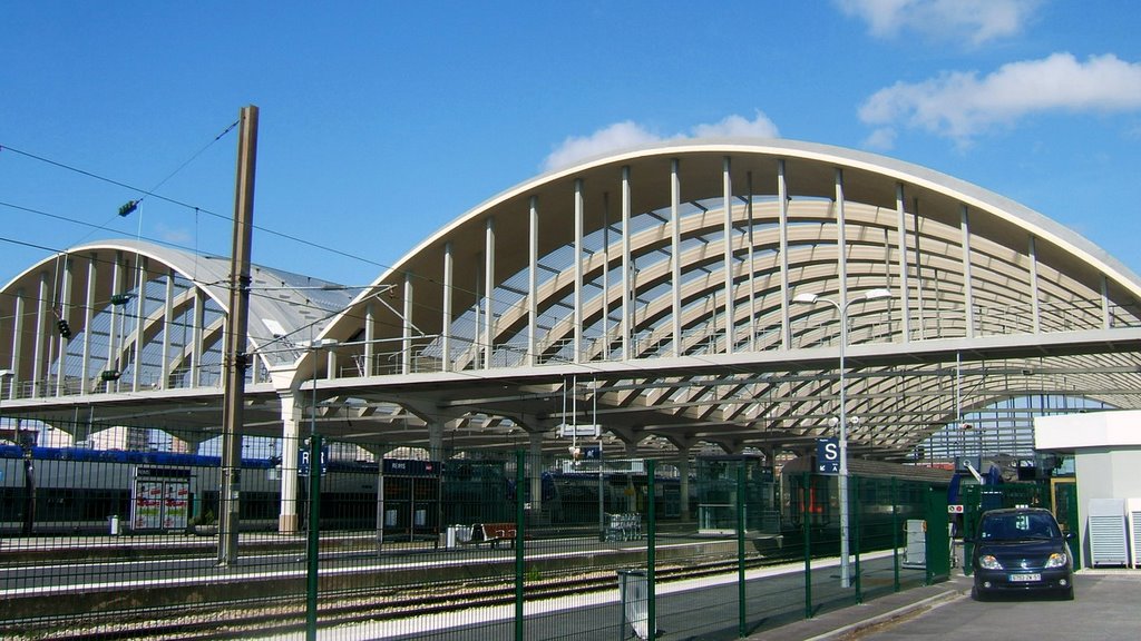 La halle de la gare de Reims