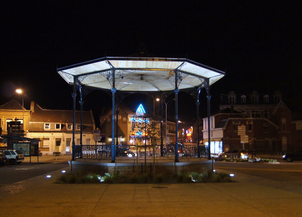 Kiosque en habit de lumière - Solesmes (Nord)