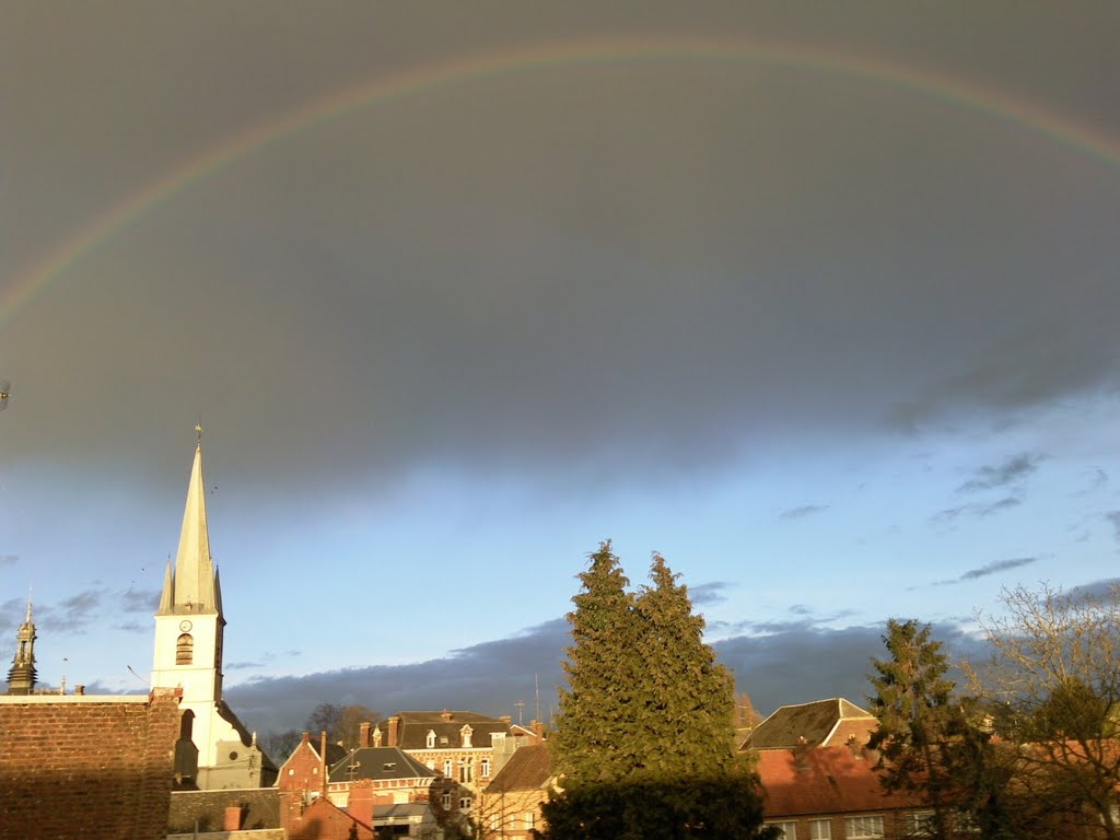 arc-en-ciel à Solesmes