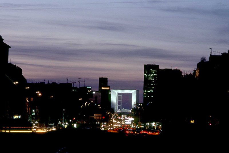 La Défense vue depuis Porte Maillot