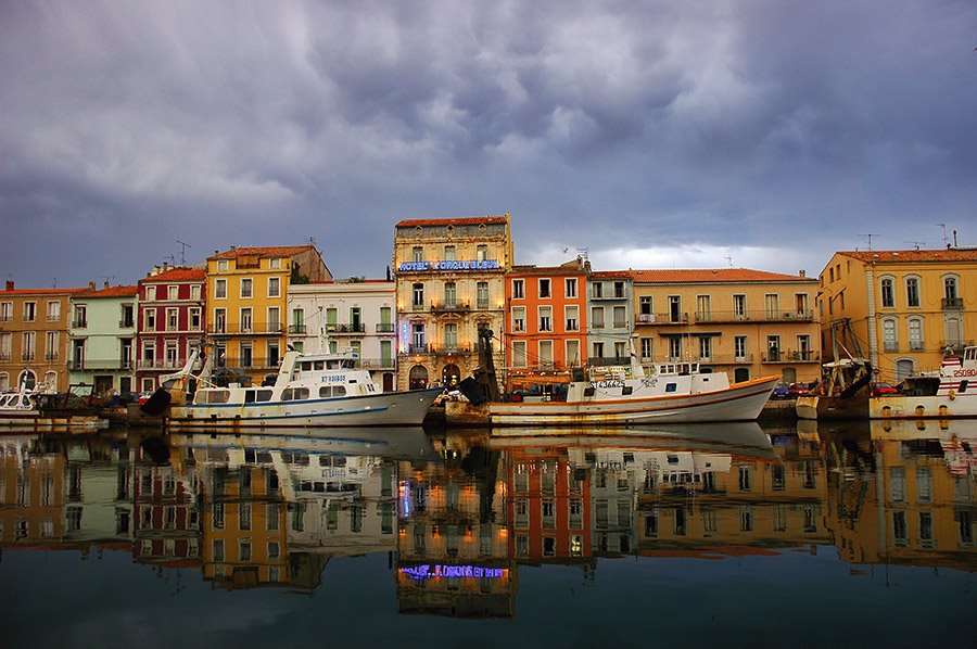 Sète. le canal