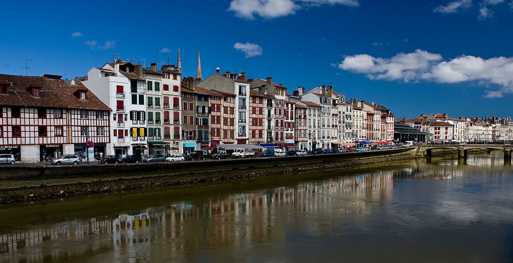 The traditional photo of beautiful Bayonne