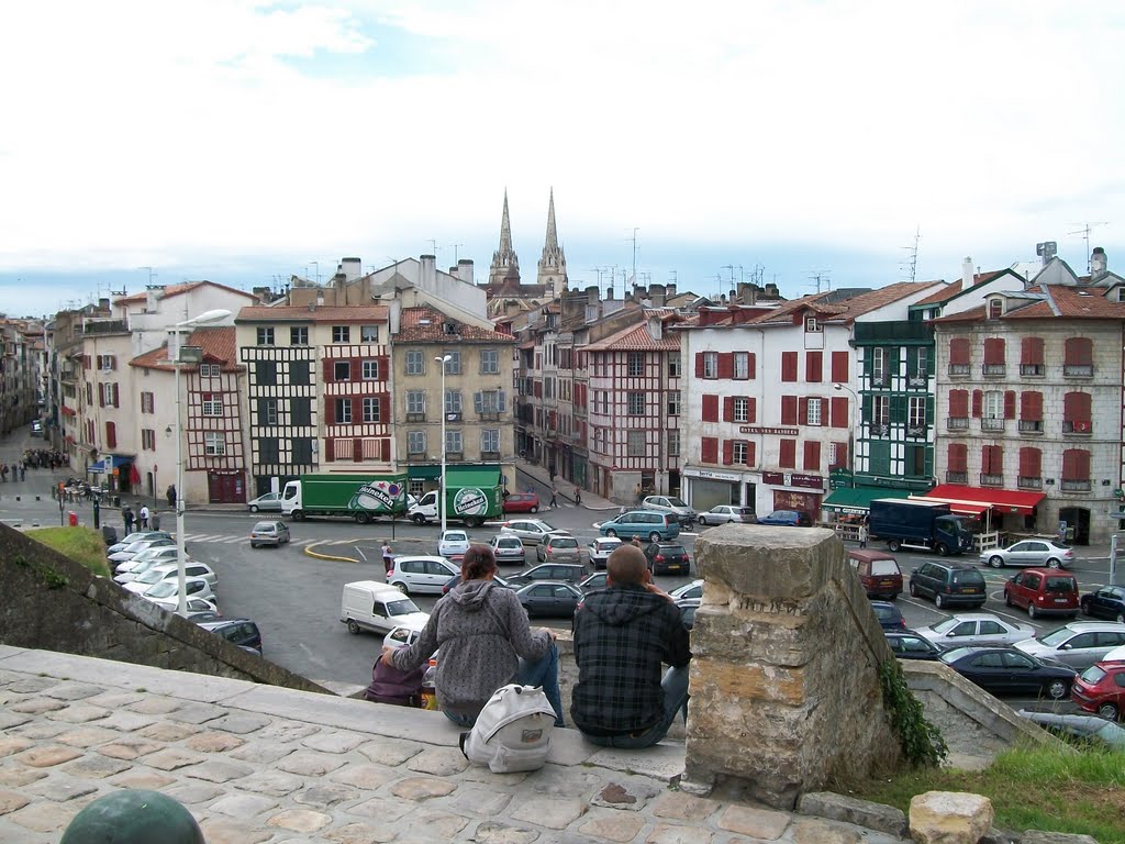 Du haut du château neuf à Bayonne