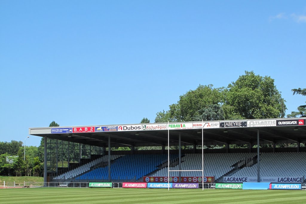 Les tribunes du stade