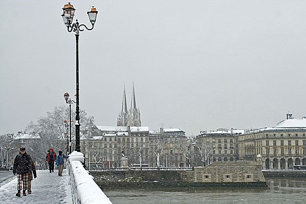 Bayonne sous la neige