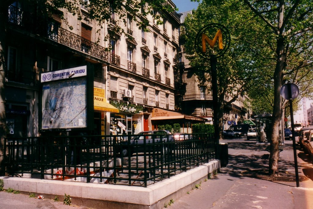 La station de métro Corentin-Cariou-1998