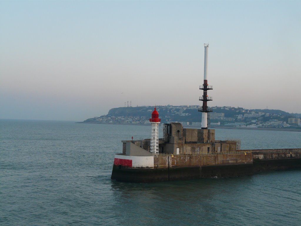 Le Port du Havre Le Matin, la jetée et Sainte-Adresse