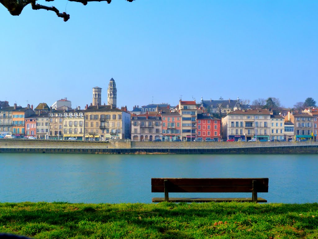 Banc de contemplation mâconnais