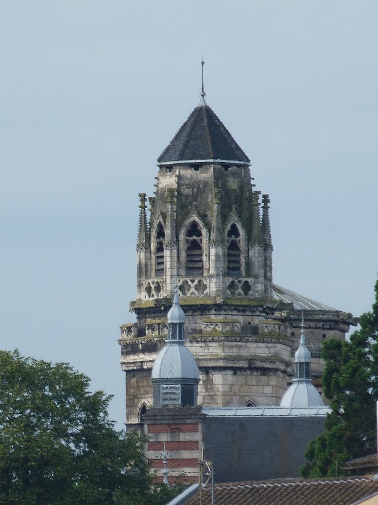 Leglise du Vieux Saint Vincent et les toits de la Préfecture de Mâcon