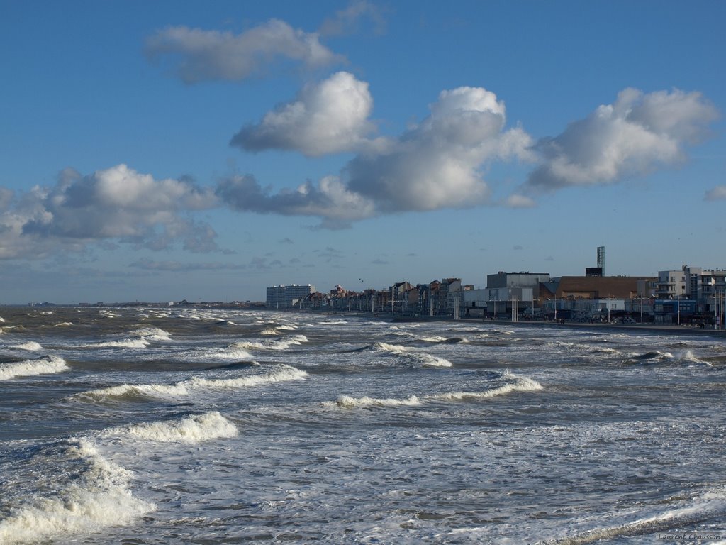 La mer du Nord, à Malo-les-Bains (Dunkerque)