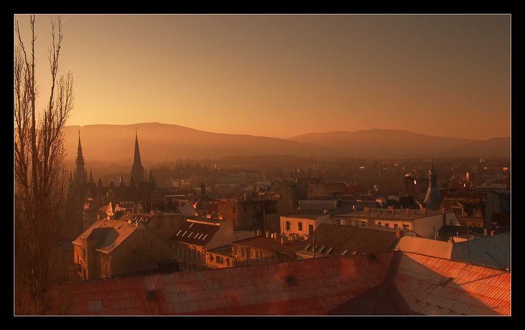 Pohled z oken Liberecké nemocnice