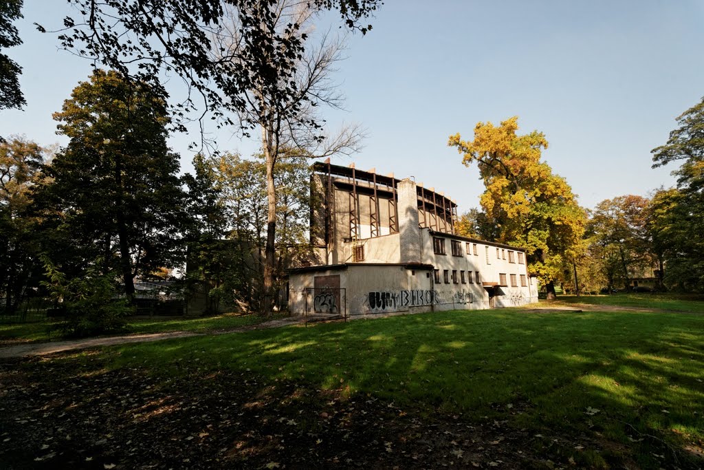 Karviná - Park Boženy Němcové - View NE on Letní kino / Summer cinema
