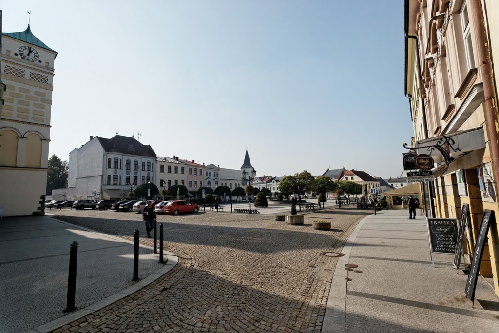 Karviná - Masarykovo náměstí / Hrnčířská - View WSW