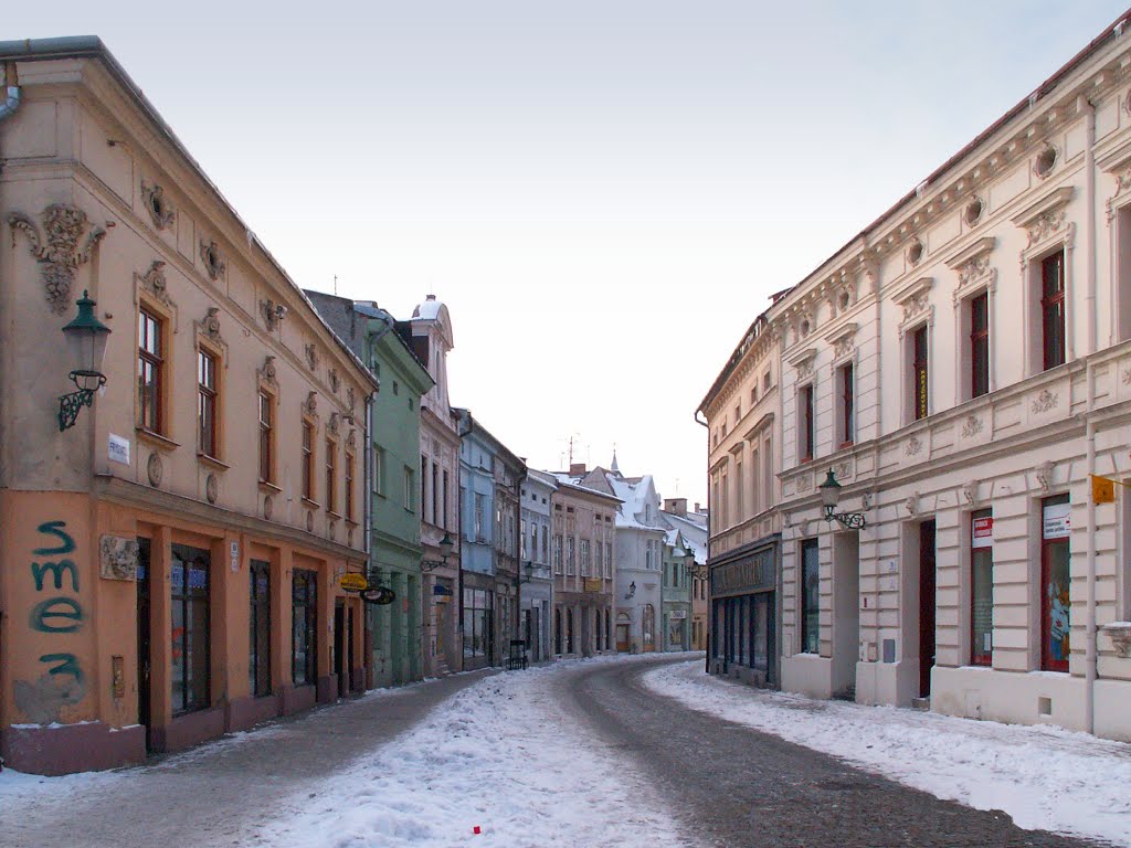 Karviná - ul. Fryštátská v únoru 2005