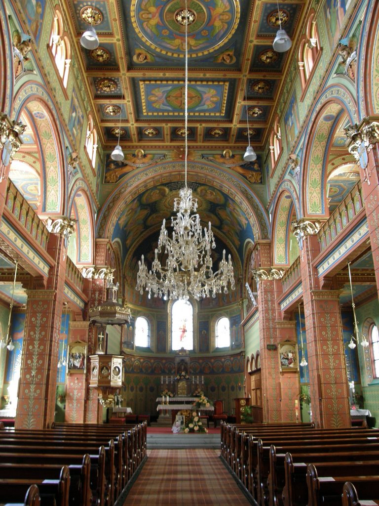 Interiér kostela v Marianu (Interior of the church in Marianum), Opava, Czech Republic