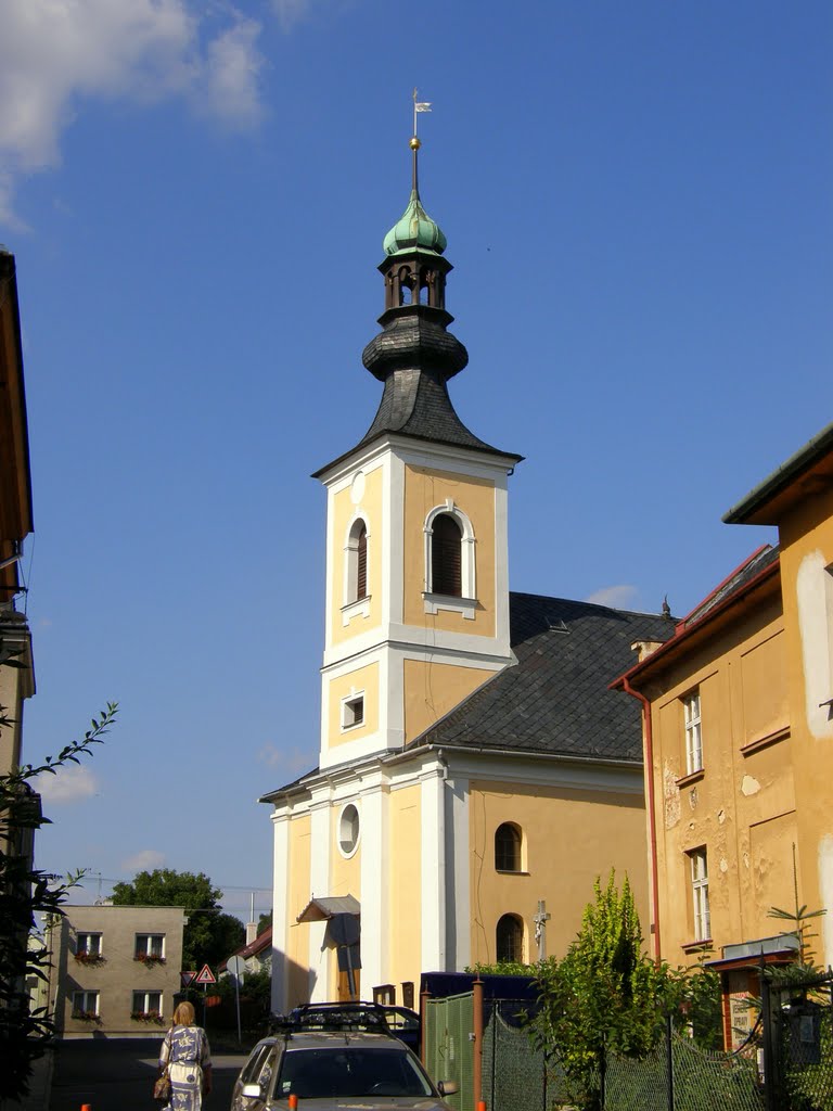 Opava-Kateřinky - kostel Sv. Kateřiny (Church of St. Catherine) - původně dřevěný kostel ze začátku 12. století (originally a wooden church from the early 12th century)